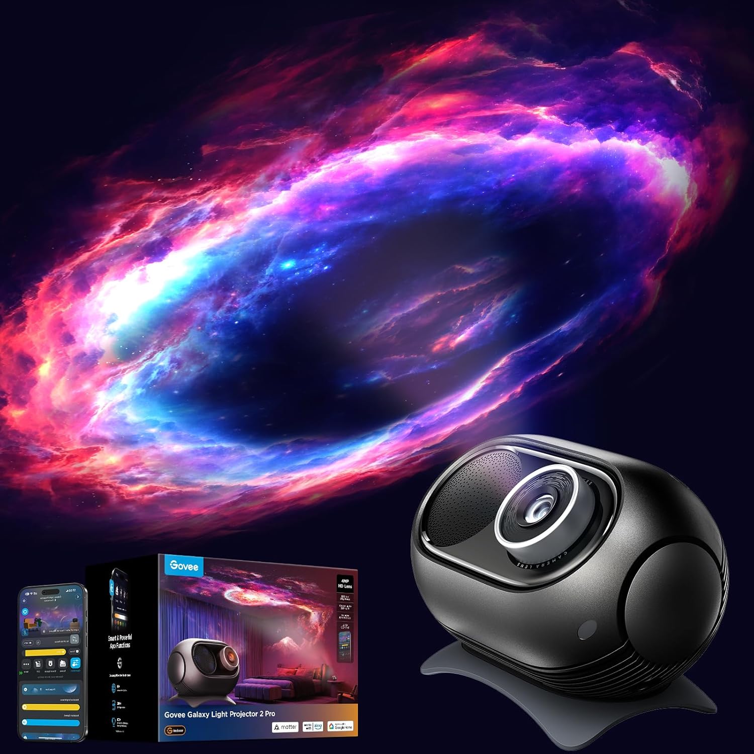 Govee Galaxy Light Star Projector 2 Pro Matter Projector