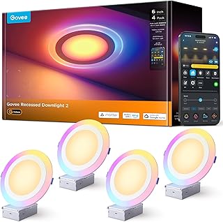Govee Matter 6-Inch Recessed Downlight 4-Pack