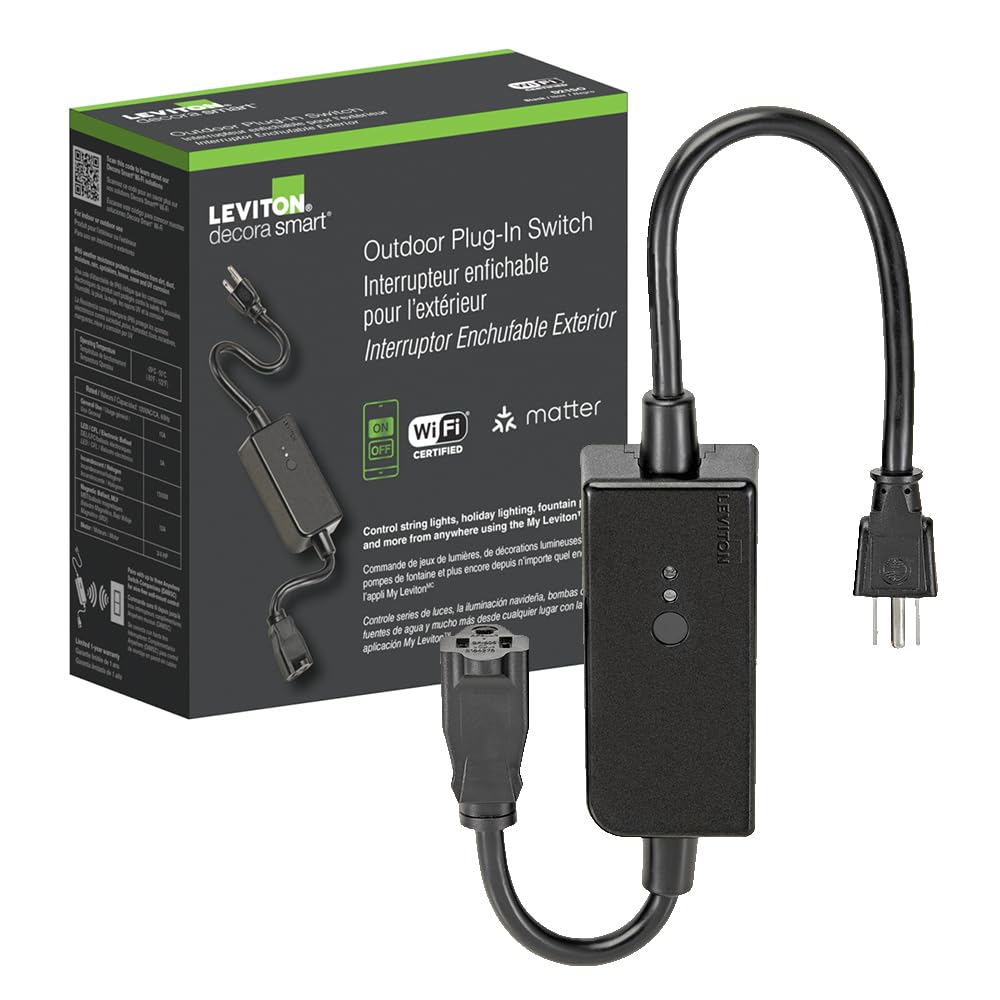 Leviton Decora Smart Wi-Fi Outdoor Plug D215O Matter