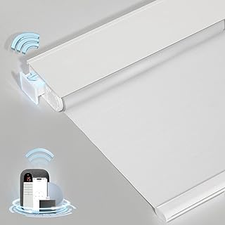 MANSNIX Smart Motorized Blackout Roller Shade with Remote