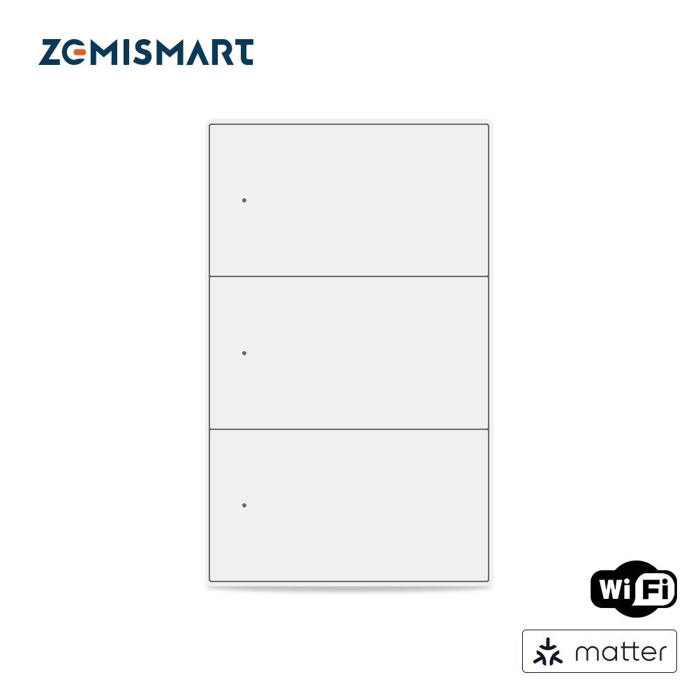 Zemismart Matter over Wi-Fi Smart Switch US